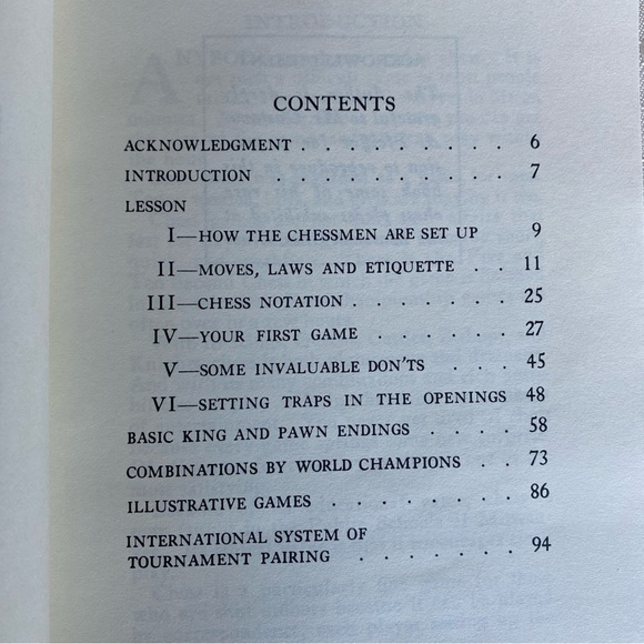 Chess in an Hour Softcover Book By Marshall&Chernev 1975 (1968) - Good Condition - Picture 5 of 8